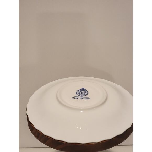 Vintage Royal Worcester Blue‎ Dragon Tea Cup & Saucer Gold Trim with Stand - Picture 6 of 13